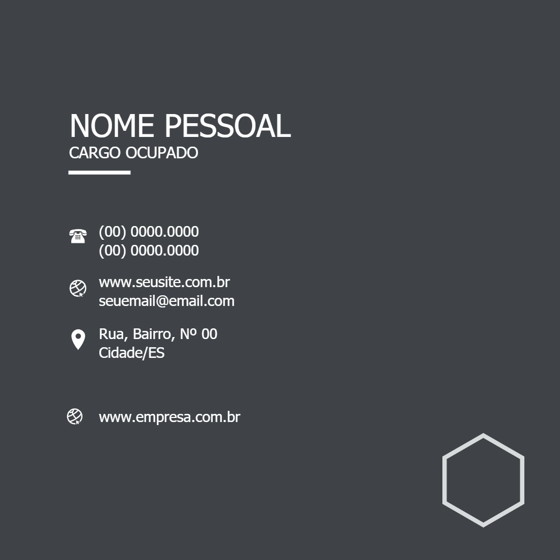 Cartão de Visita Profissional Abstrato para Editar Online