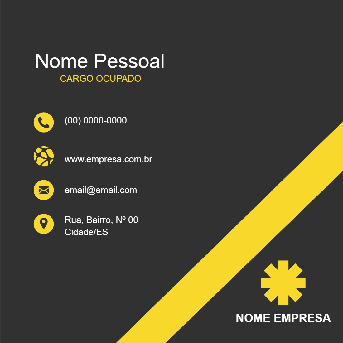 Cartão de Visita Profissional Abstrato para Editar Online