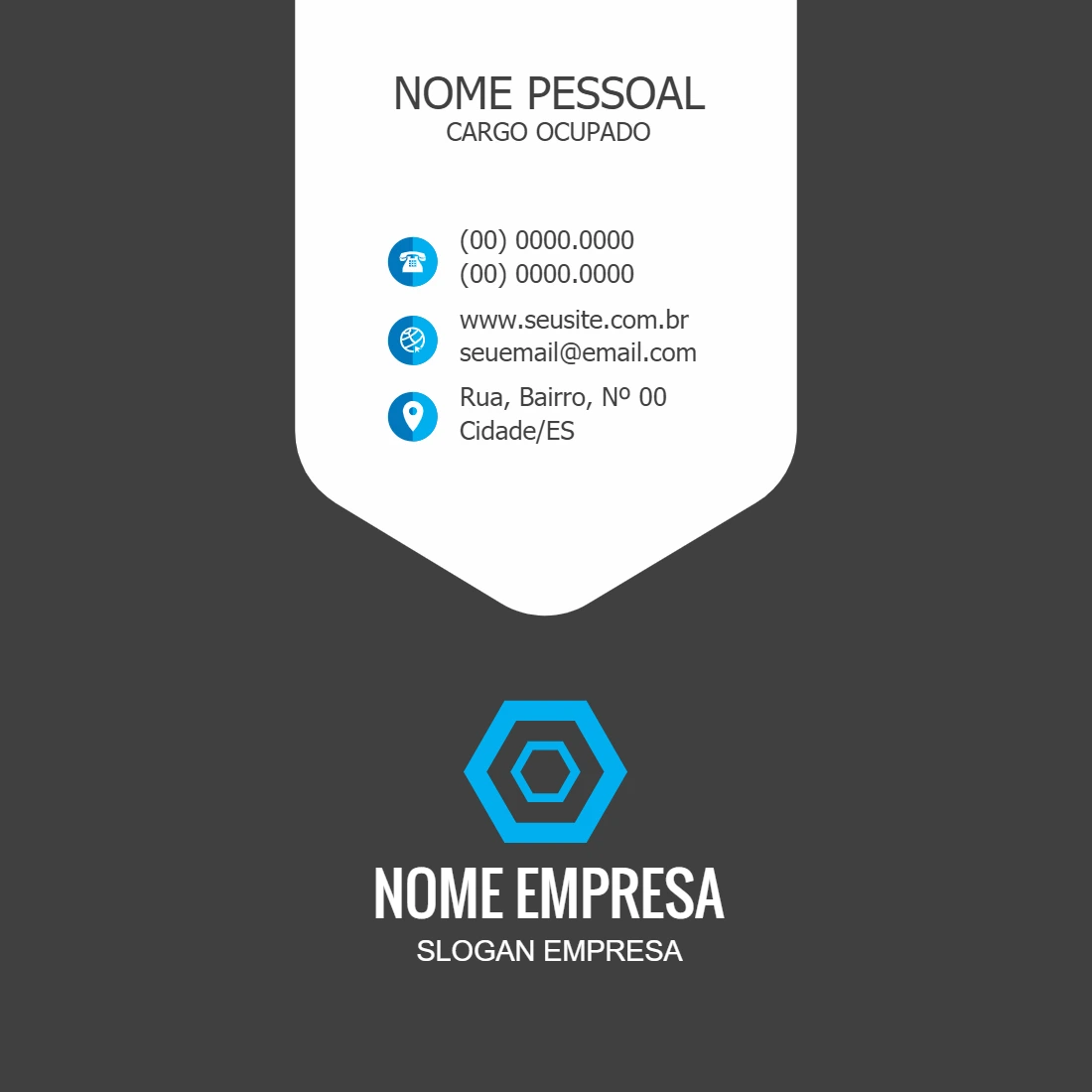 Cartão de Visita Profissional Abstrato para Editar Online