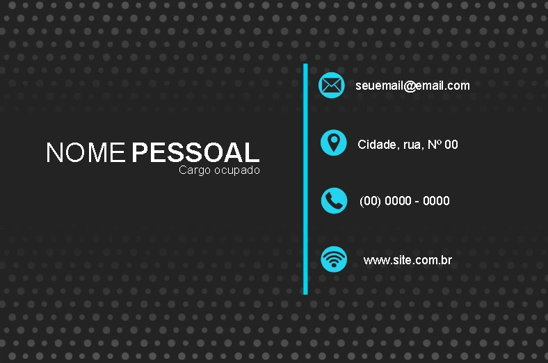 Cartão de Visita Moderno e Profissional para Editar Online