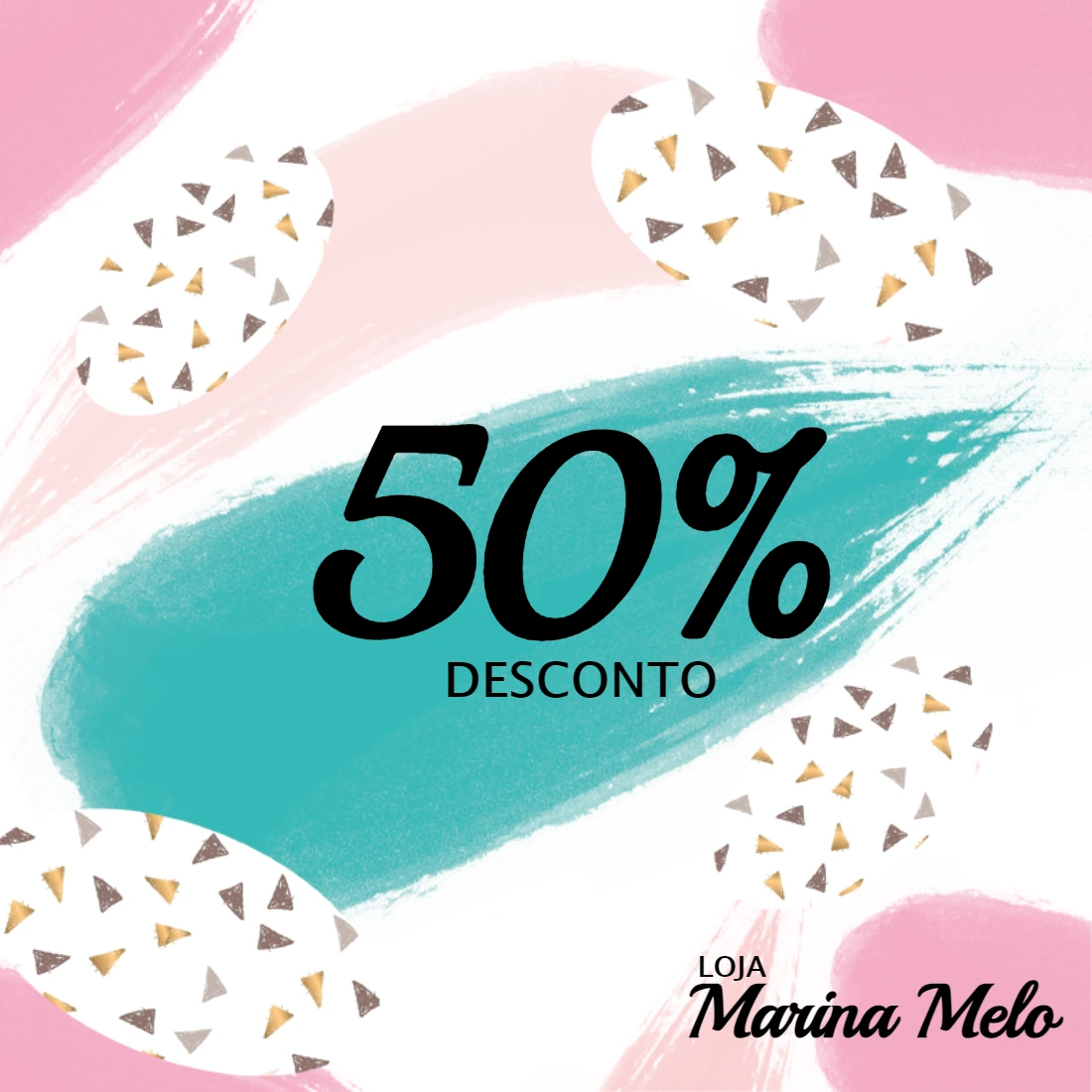 Post de Promoção Abstrato para Editar Online