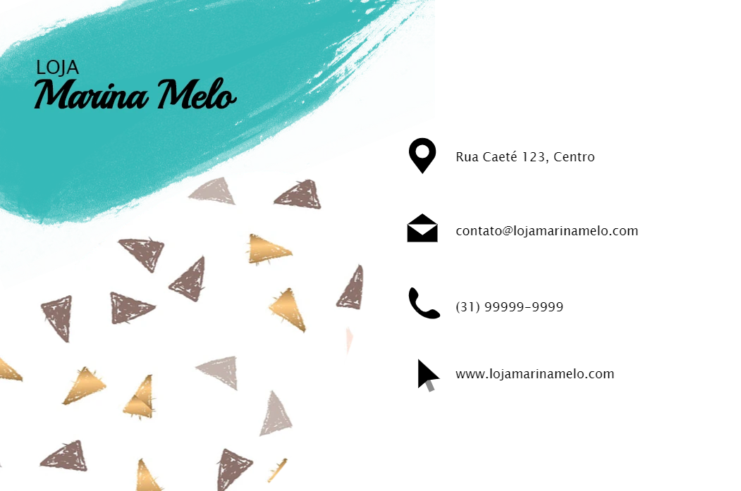 Cartão de Visita Moderno para Empresas para Editar Online