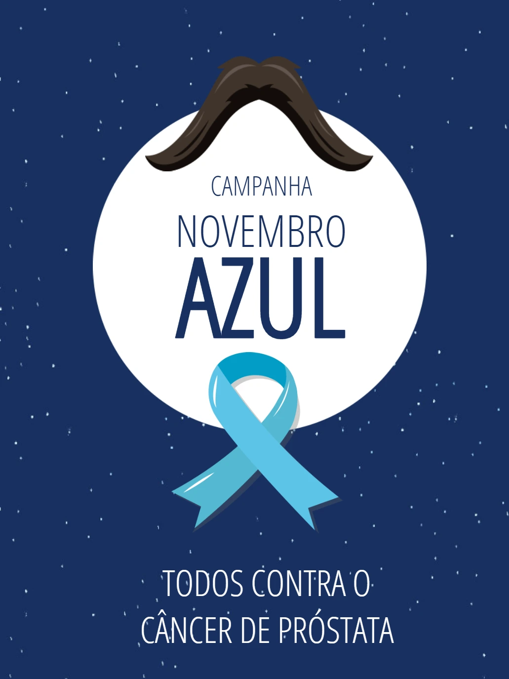 Arte para Campanha Novembro Azul Editável Online