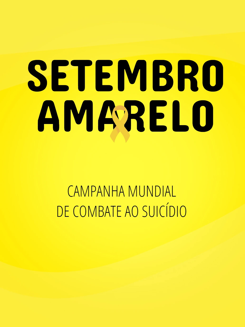 Post Setembro Amarelo para Campanha Editável Online