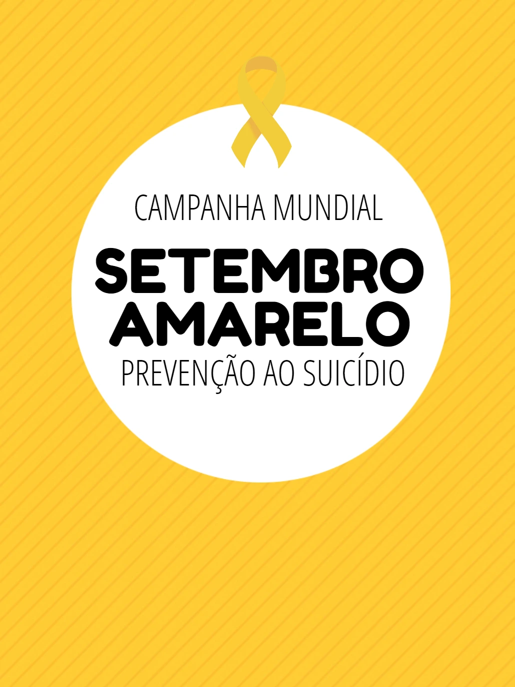 Arte Setembro Amarelo para Editar e Compartilhar Online
