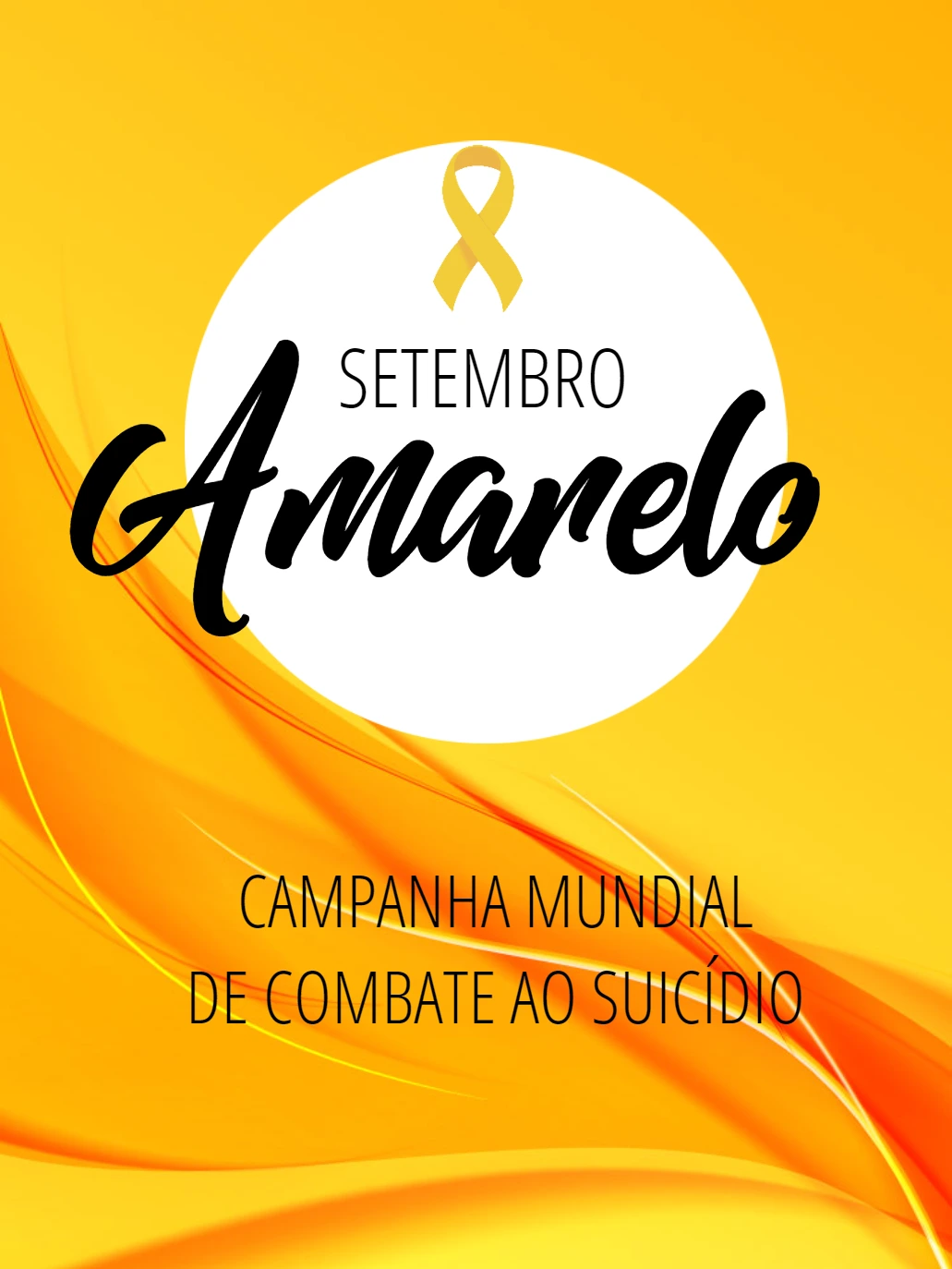 Post Setembro Amarelo: Arte Editável para Conscientizar