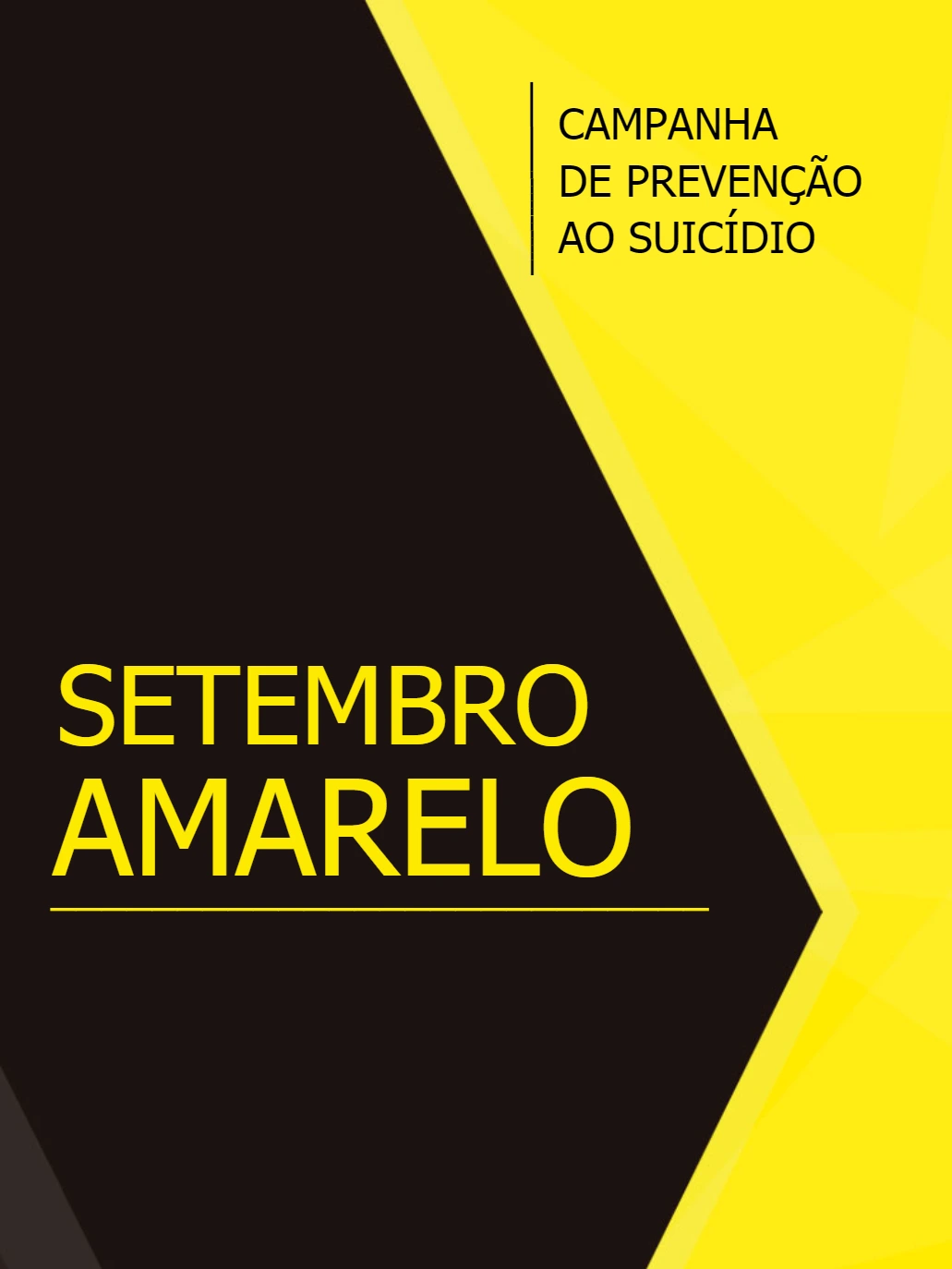 Post Setembro Amarelo Editável para Campanha de Prevenção