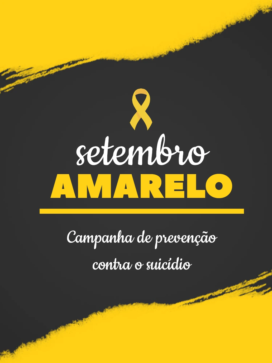 Post Setembro Amarelo Editável para sua Campanha