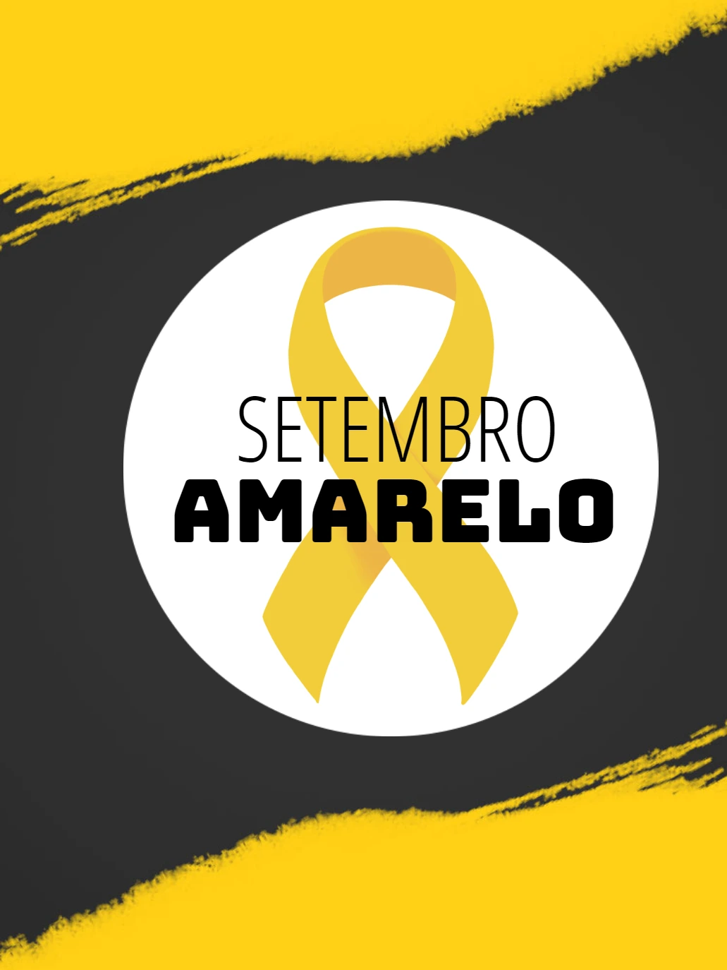 Arte Editável para Campanha Setembro Amarelo Online