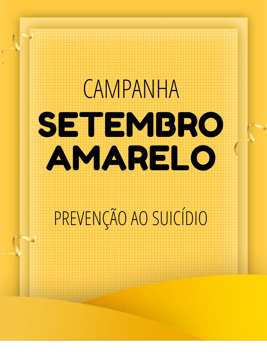 Post Setembro Amarelo Editável Online para Campanha