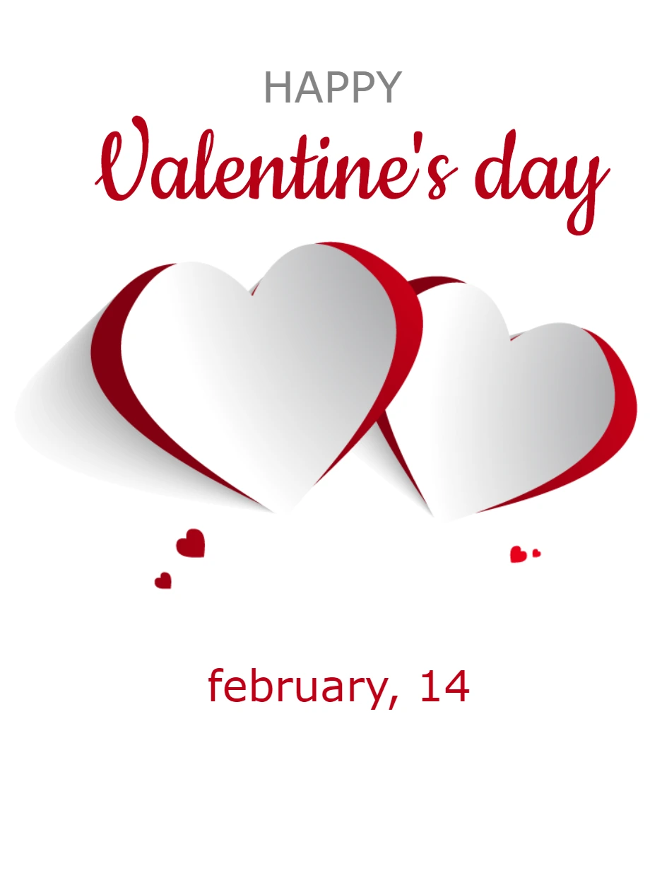 Post Dia dos Namorados com Corações para Editar Online