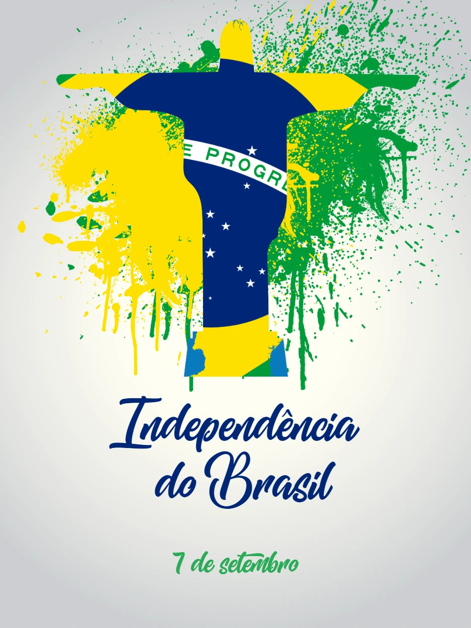 Post Independência do Brasil com Símbolos para Editar Online