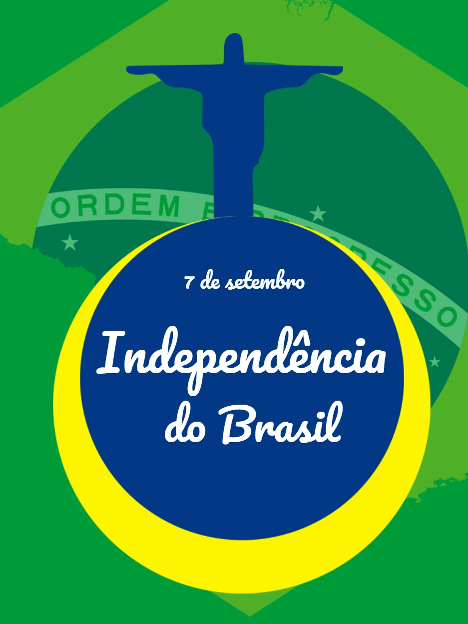 Post Independência do Brasil com Símbolos para Editar Online