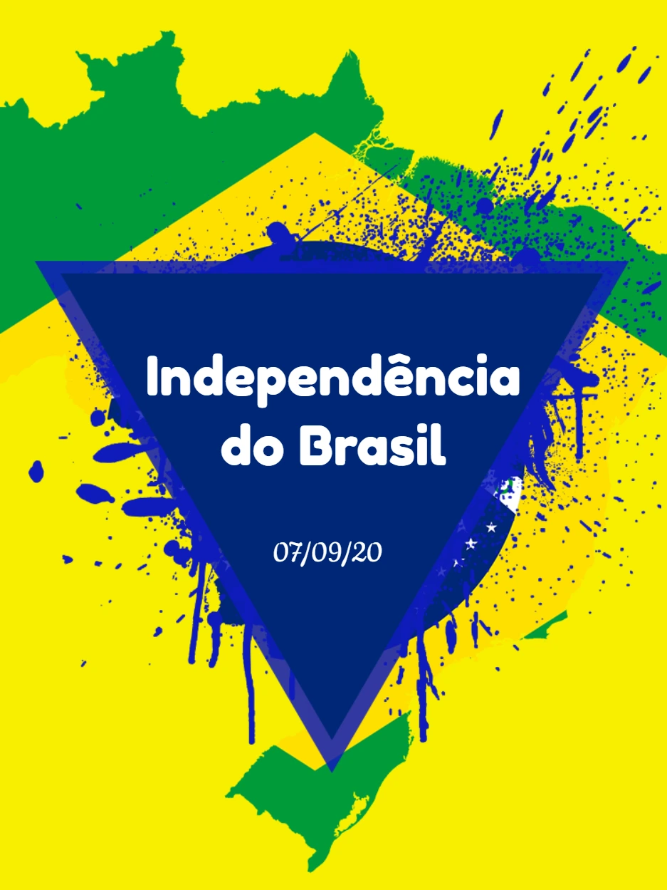 Arte Editável Independência do Brasil para Redes Sociais