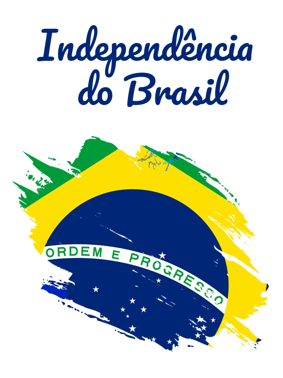 Post Editável Independência do Brasil com Bandeira para Editar