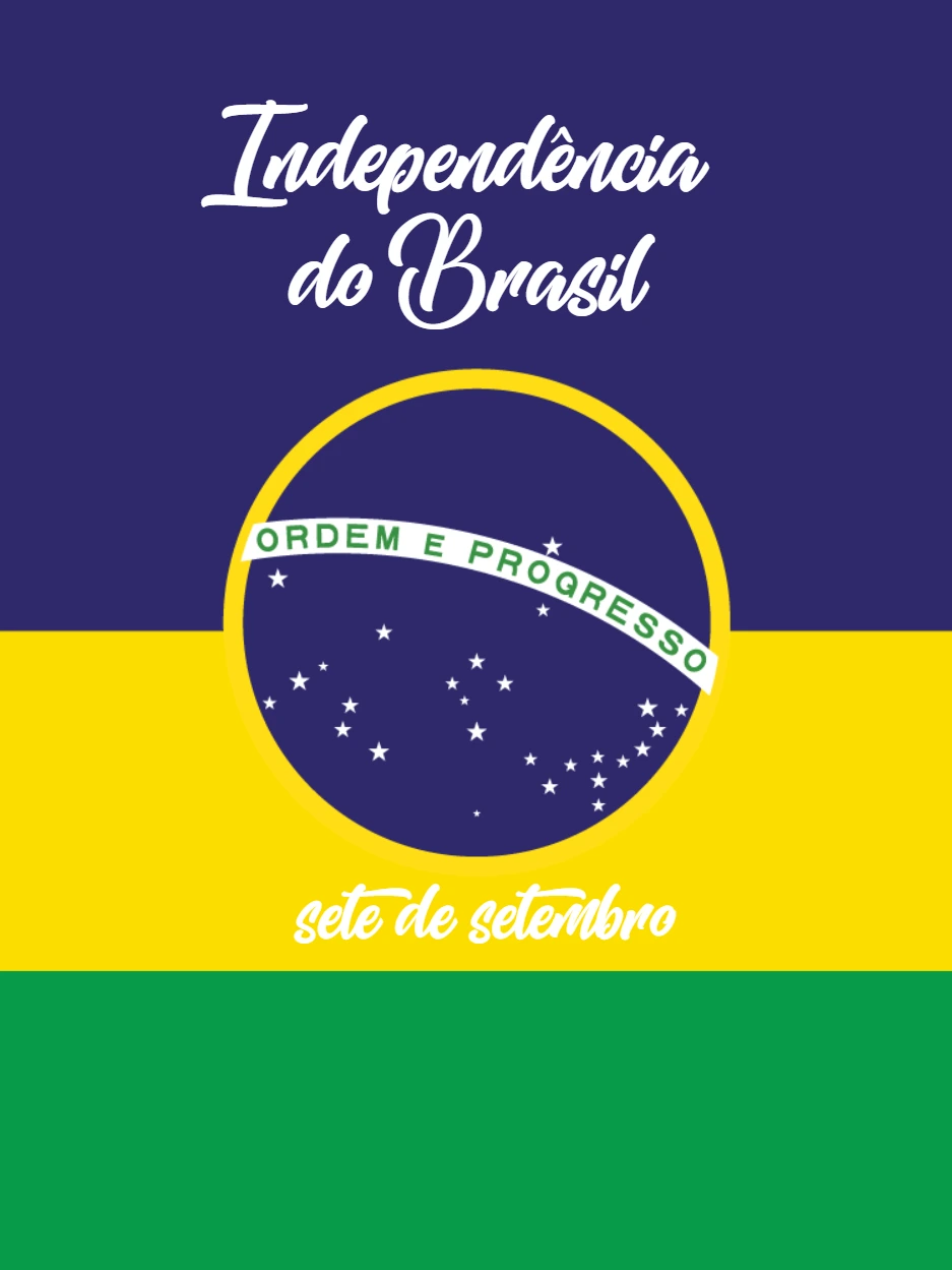 Arte 7 de Setembro: Independência do Brasil para Editar Online