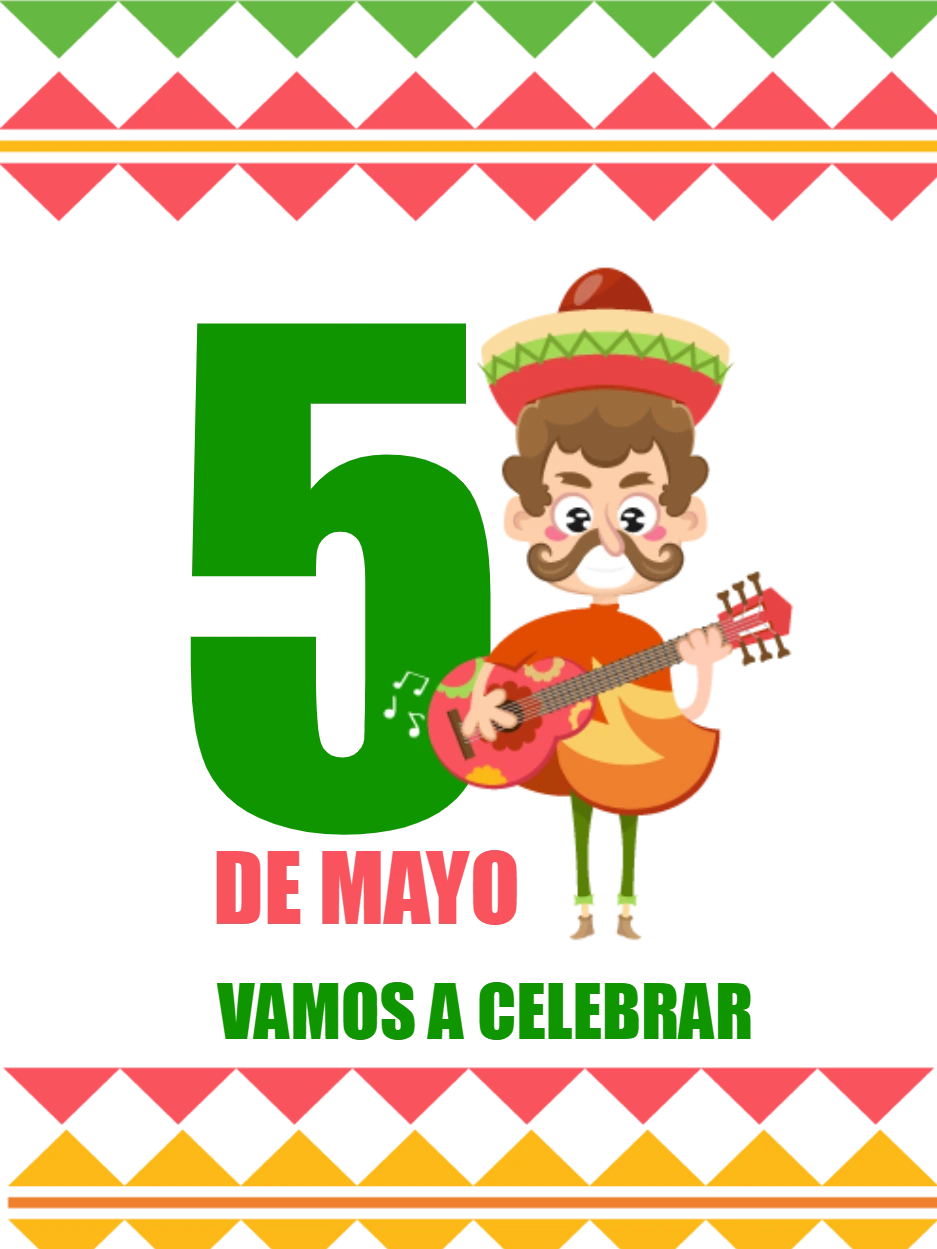 Invitación de Cinco de Mayo con Mariachi para Editar Online