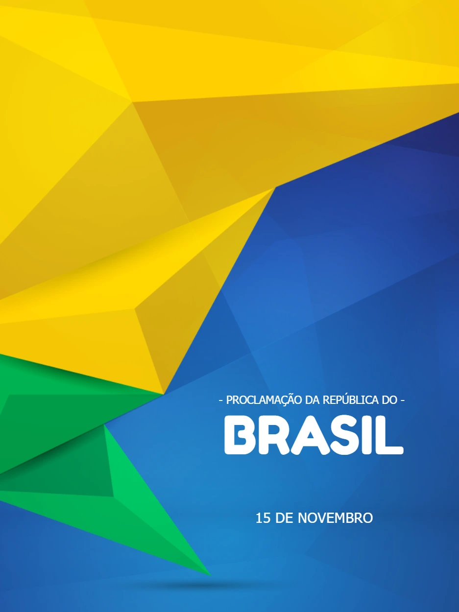 Post para Feriado Brasileiro com Cores do Brasil para Editar