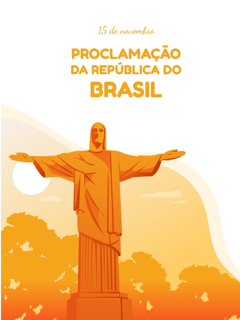 Arte Editável Proclamação da República para Redes Sociais