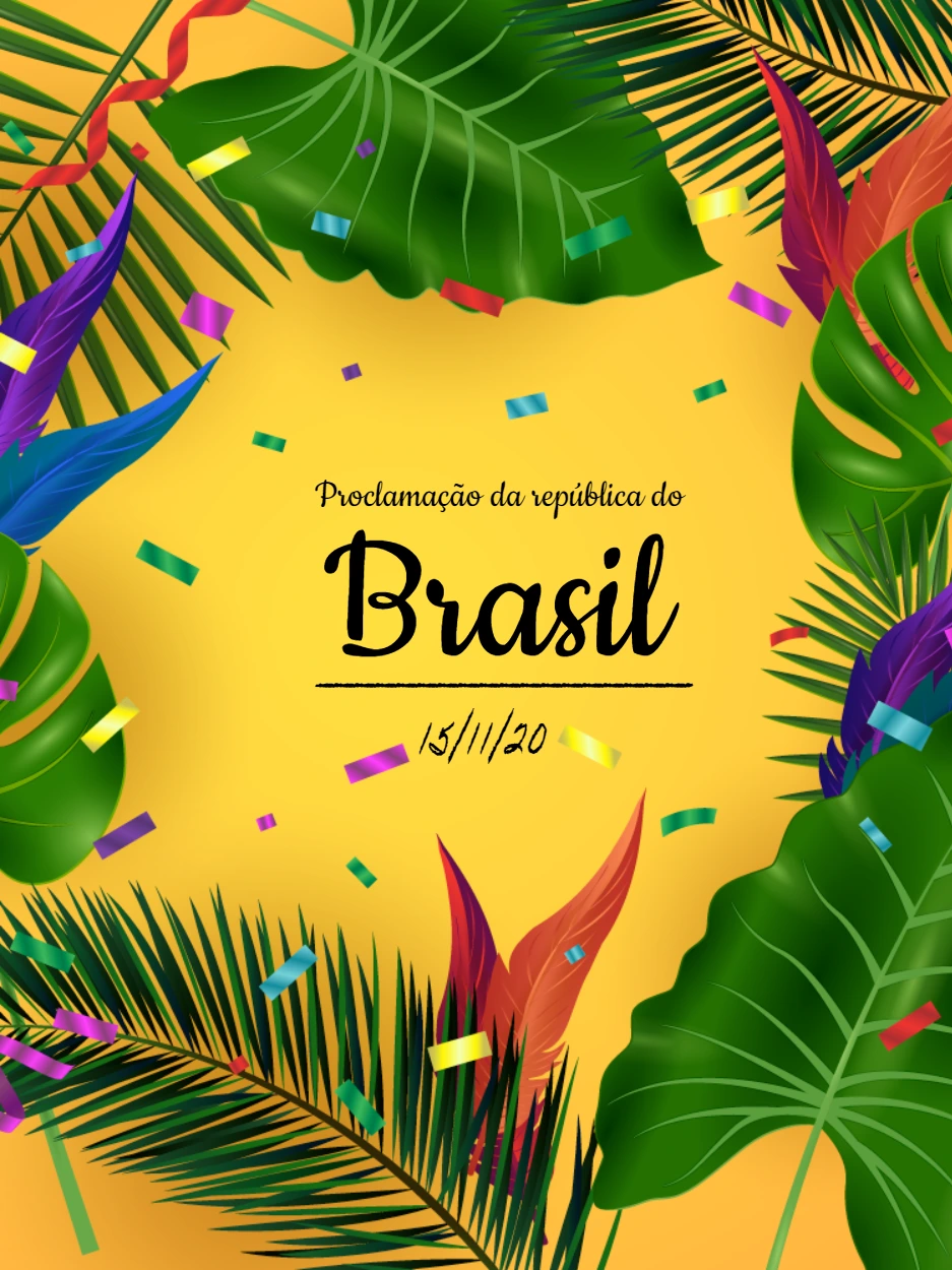 Post Proclamação da República Tropical para Editar Online