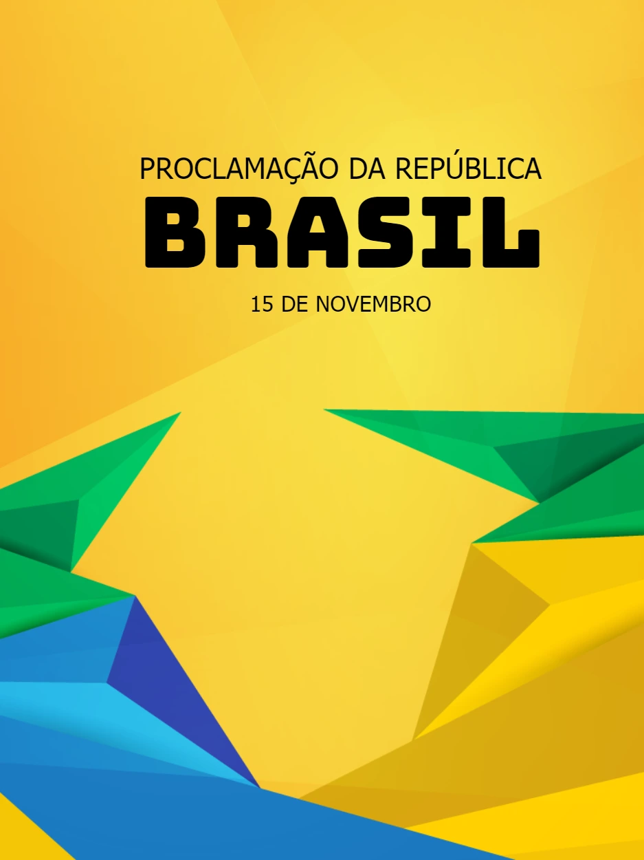 Arte Proclamação da República com Design Geométrico para Editar
