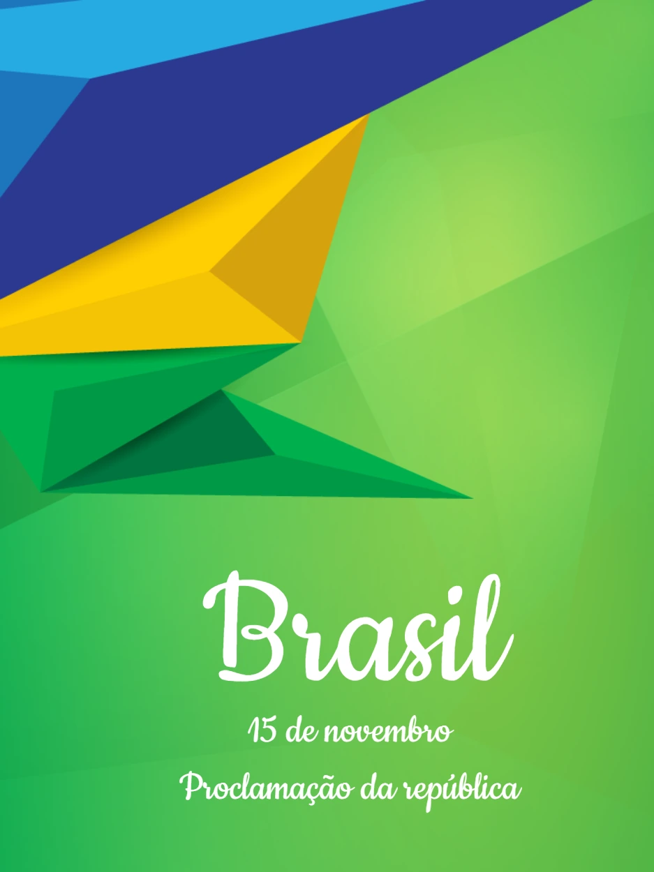 Post Proclamação da República Geométrico para Editar Online