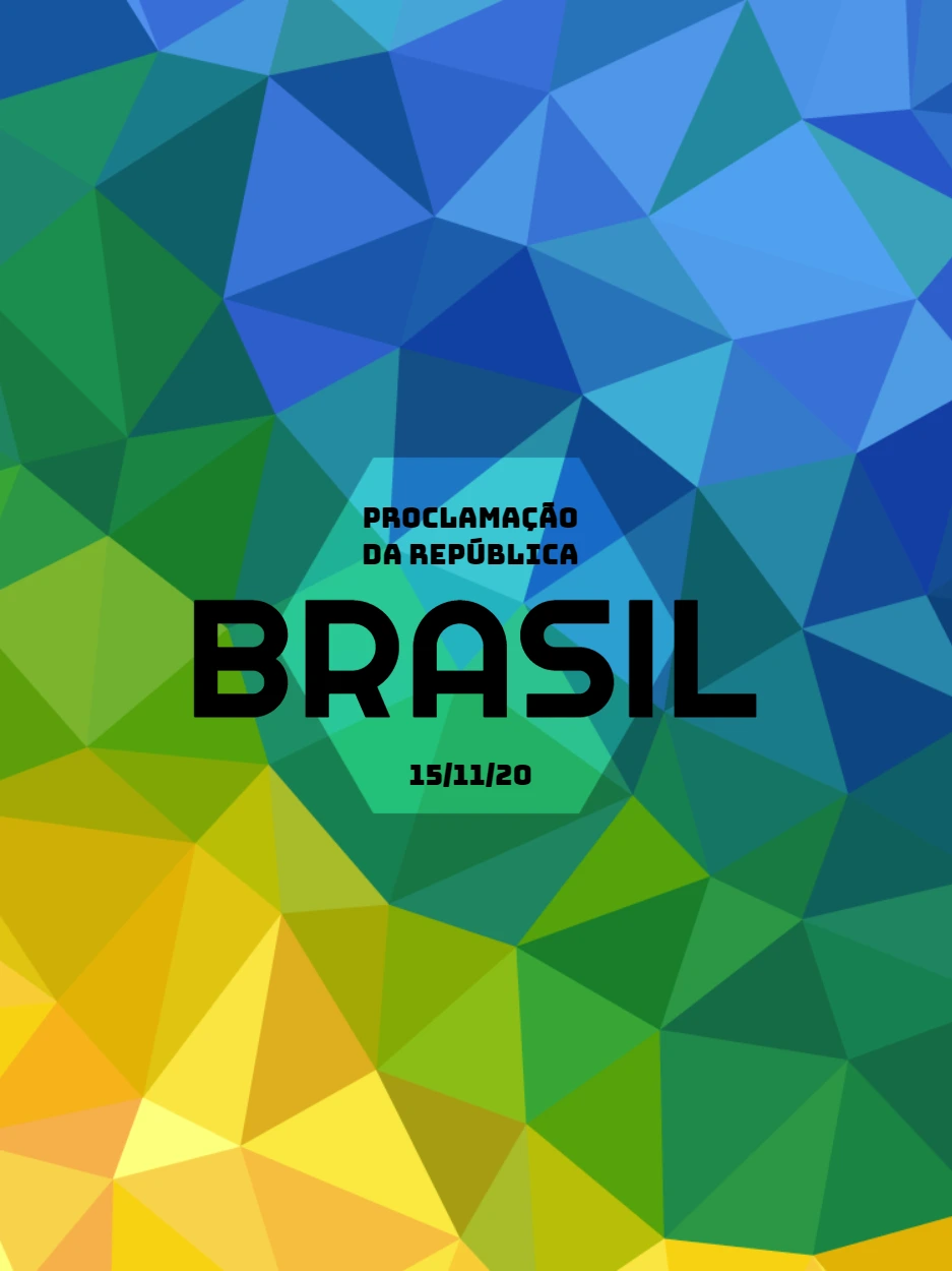 Post Proclamação da República Geométrico para Editar Online