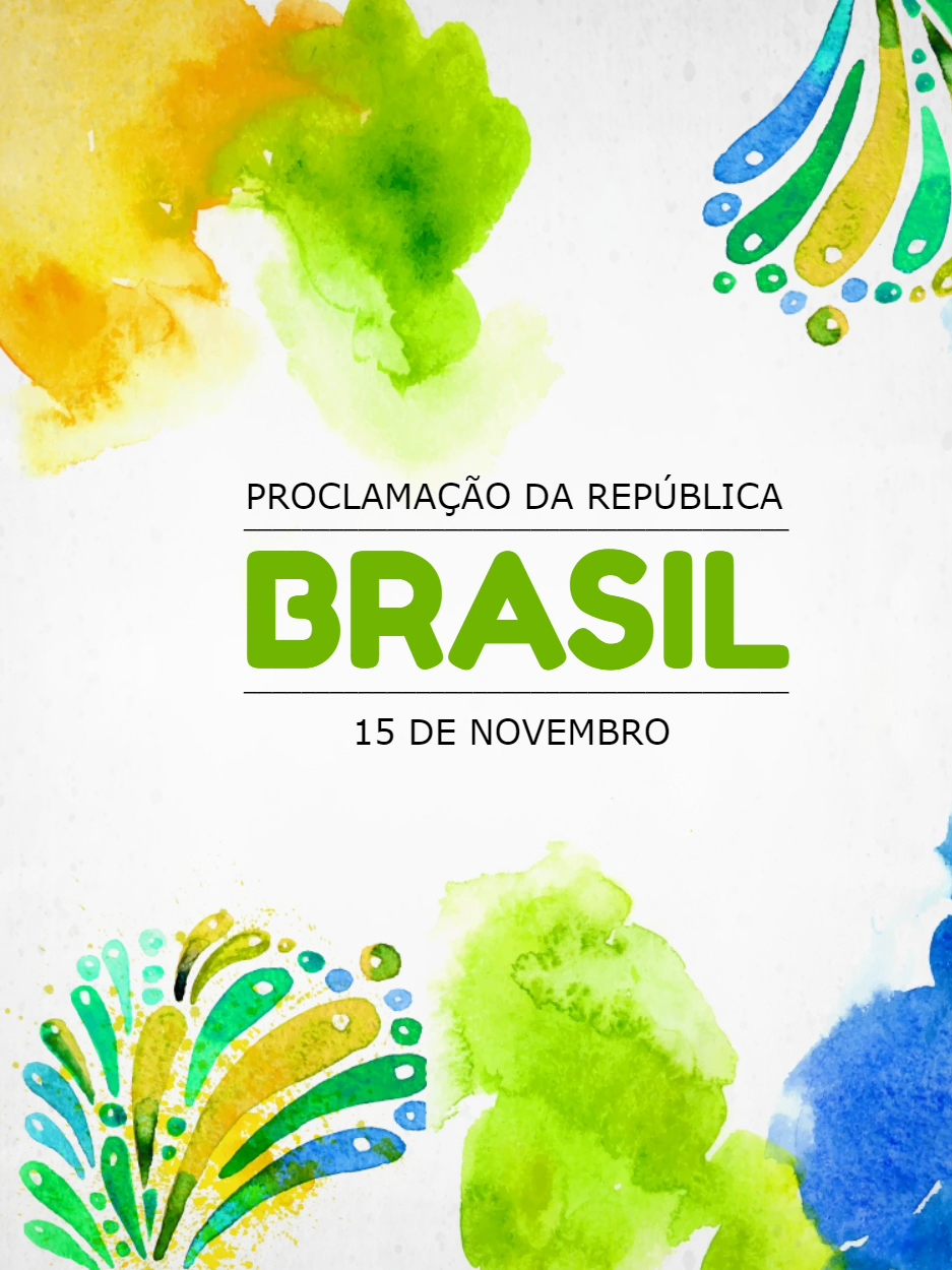 Post Proclamação da República com Aquarela para Editar