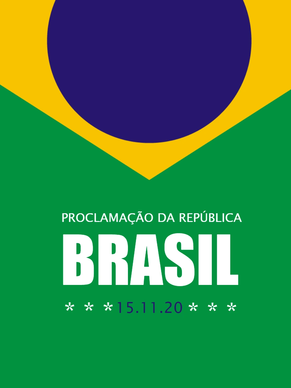 Arte Proclamação da República do Brasil para Editar Online