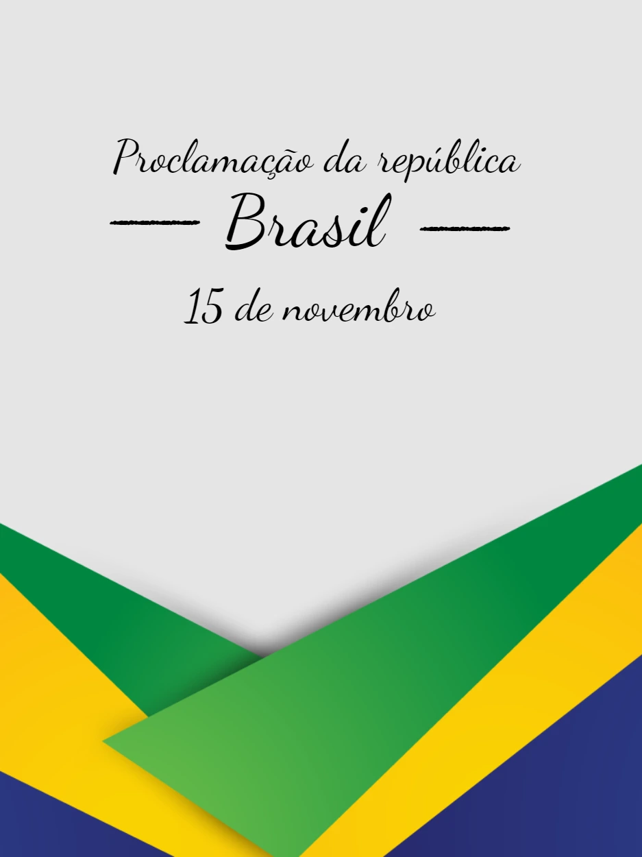 Post Proclamação da República com Cores do Brasil para Editar