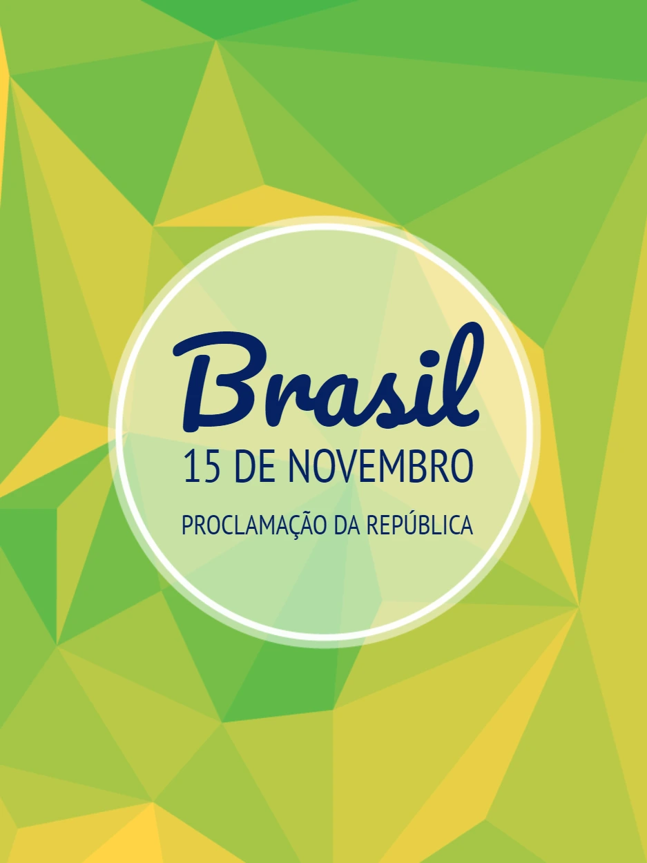 Post Proclamação da República com Arte Geométrica para Editar