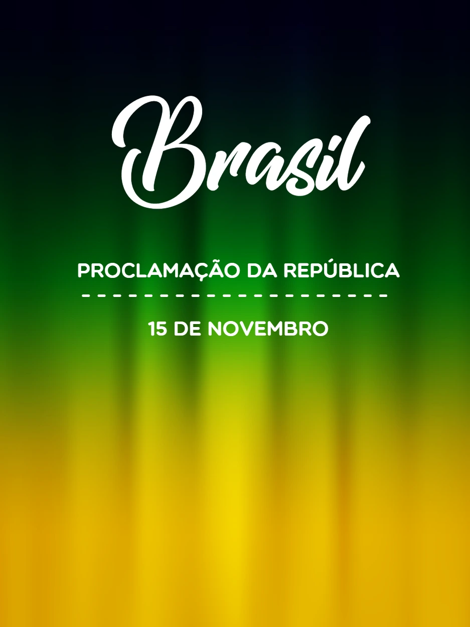 Post Proclamação da República com Cores do Brasil para Editar