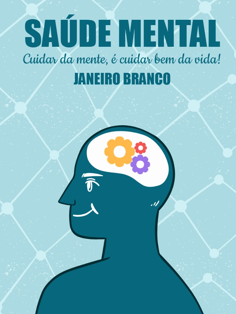 Post Editável de Saúde Mental para Janeiro Branco