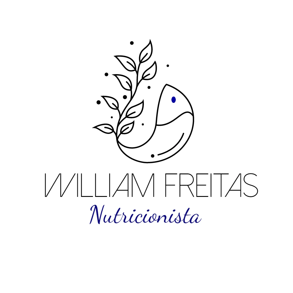 Logo Nutricionista com Peixe e Ramo para Editar Online