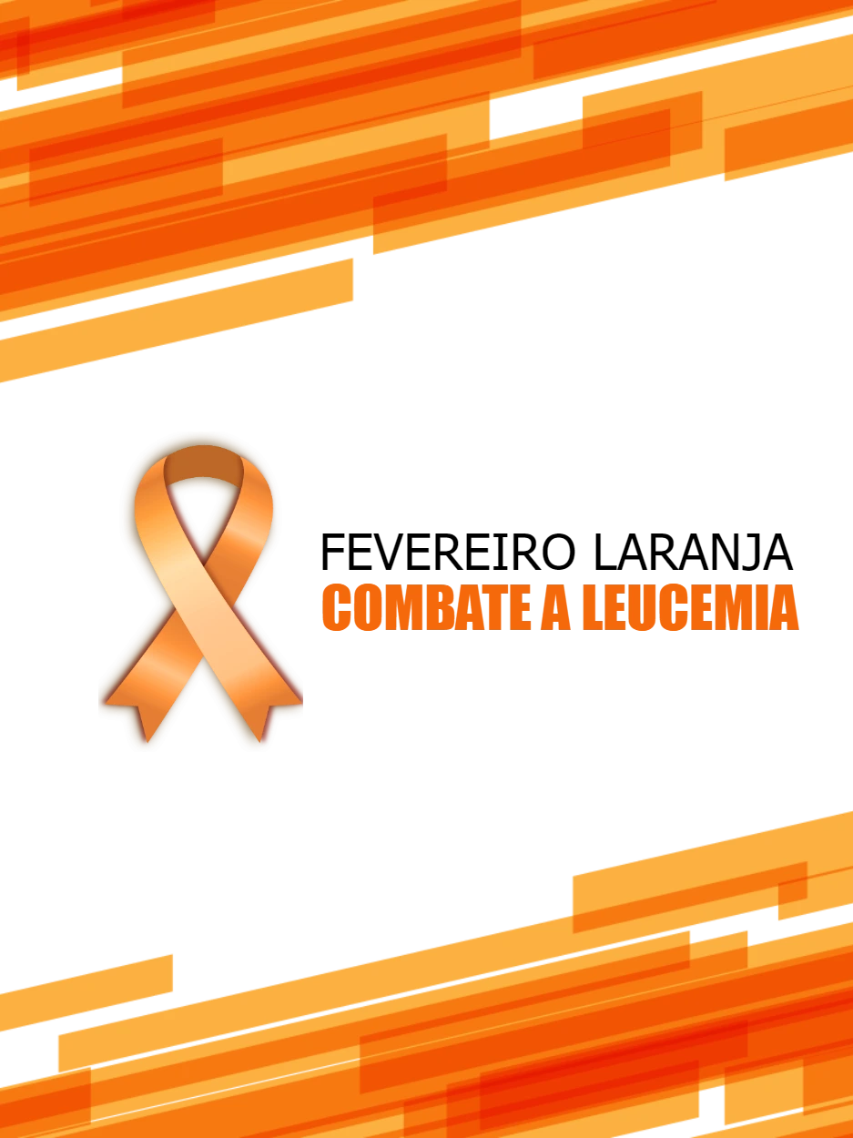 Post Fevereiro Laranja sobre Leucemia para Editar Online