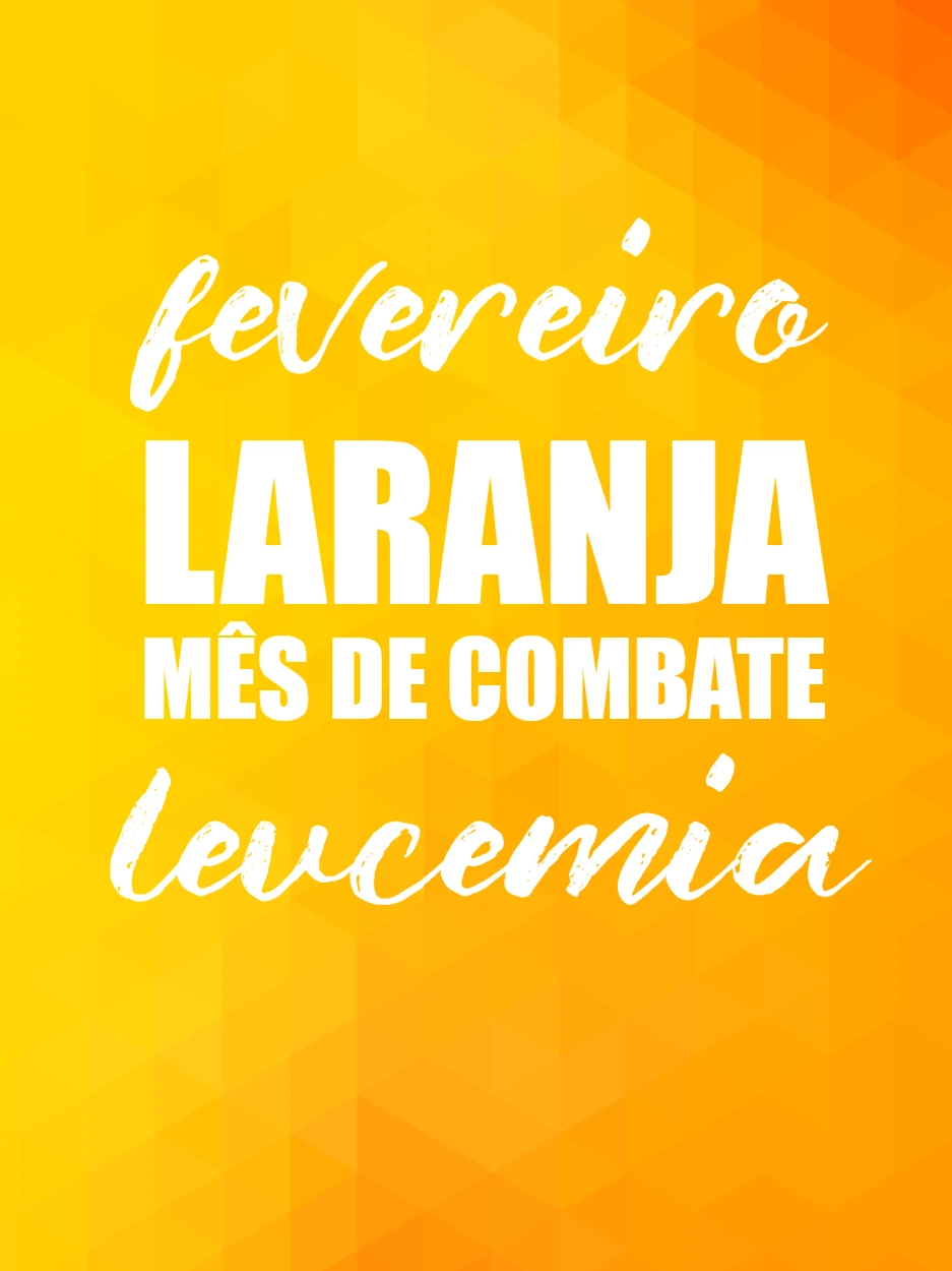 Post Fevereiro Laranja sobre Leucemia para Editar Online