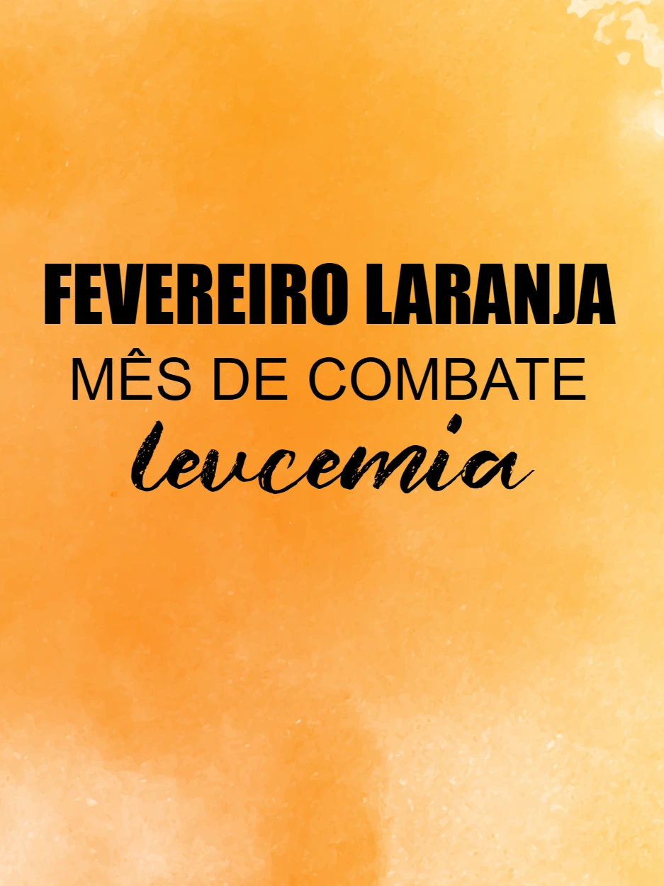 Post Fevereiro Laranja sobre Leucemia para Editar Online