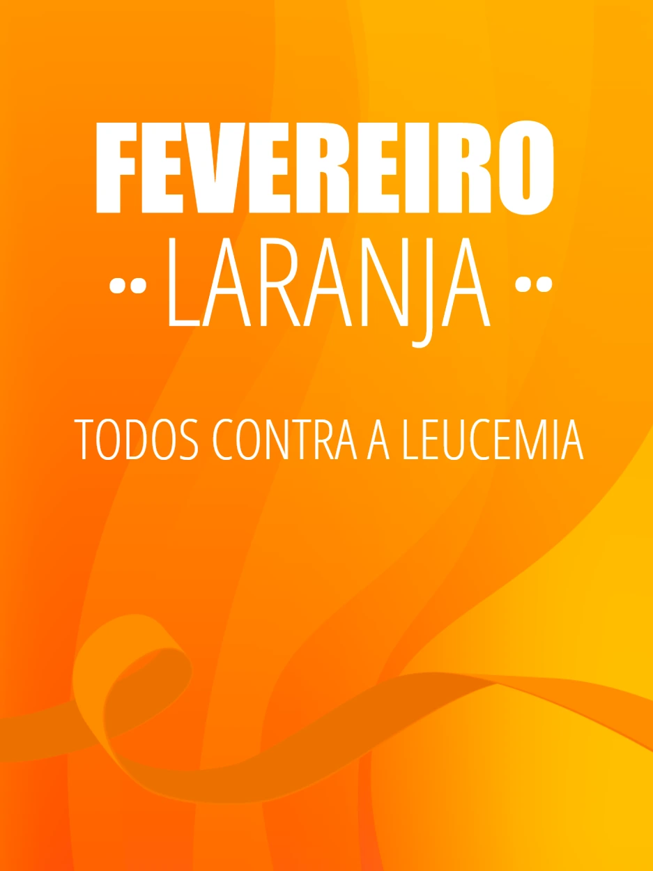 Post Fevereiro Laranja Editável: Todos Contra a Leucemia