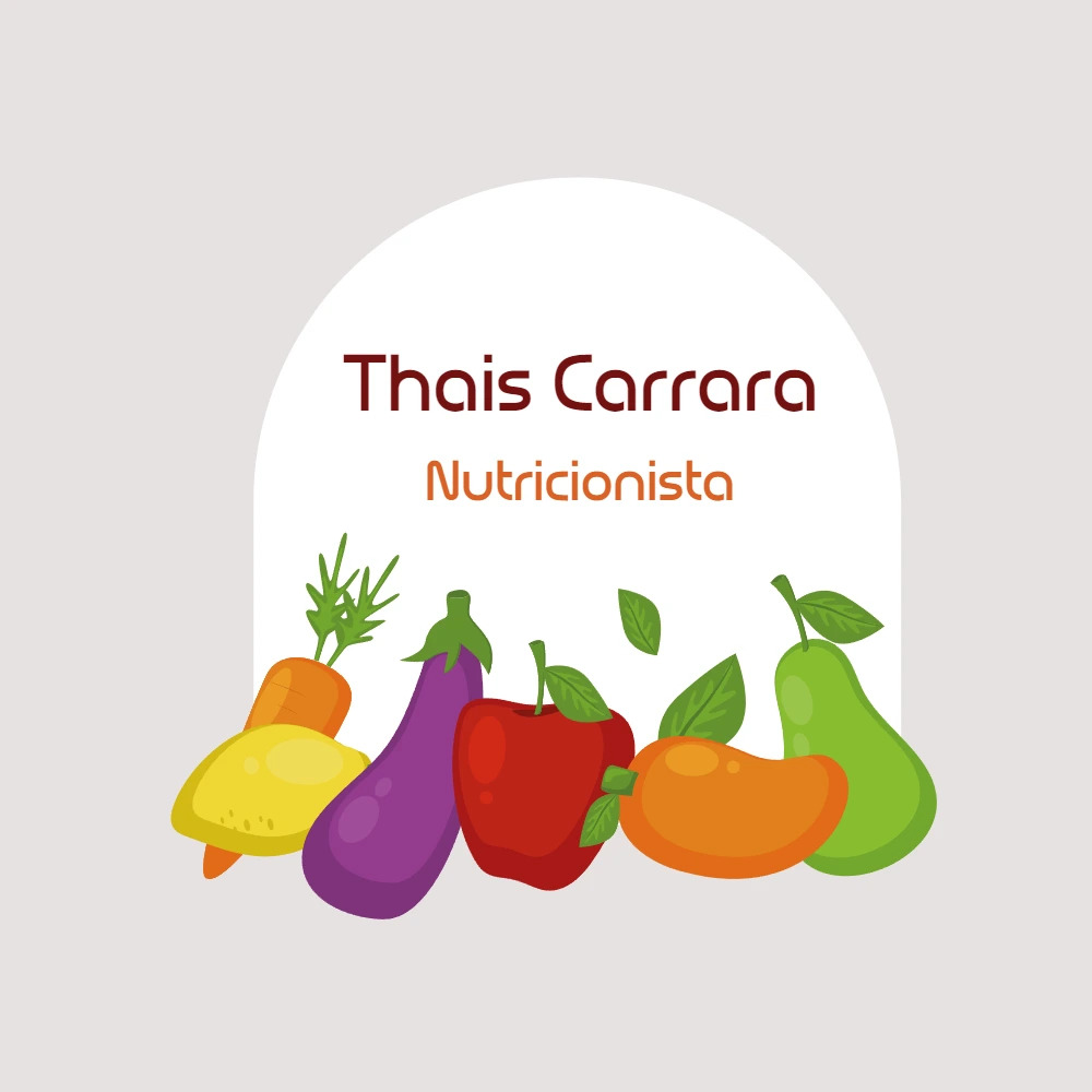 Logo Nutricionista com Frutas e Legumes para Editar Online