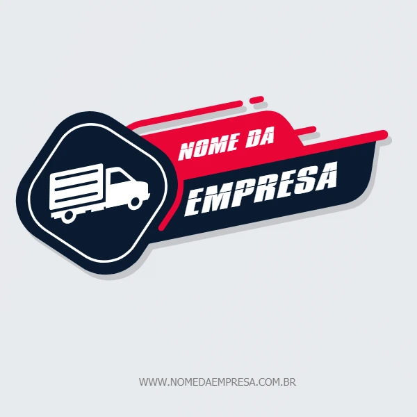 Logo Editável para Empresa de Transporte e Logística