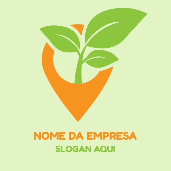 Logo Nutrição e Sustentabilidade Editável para Empresas