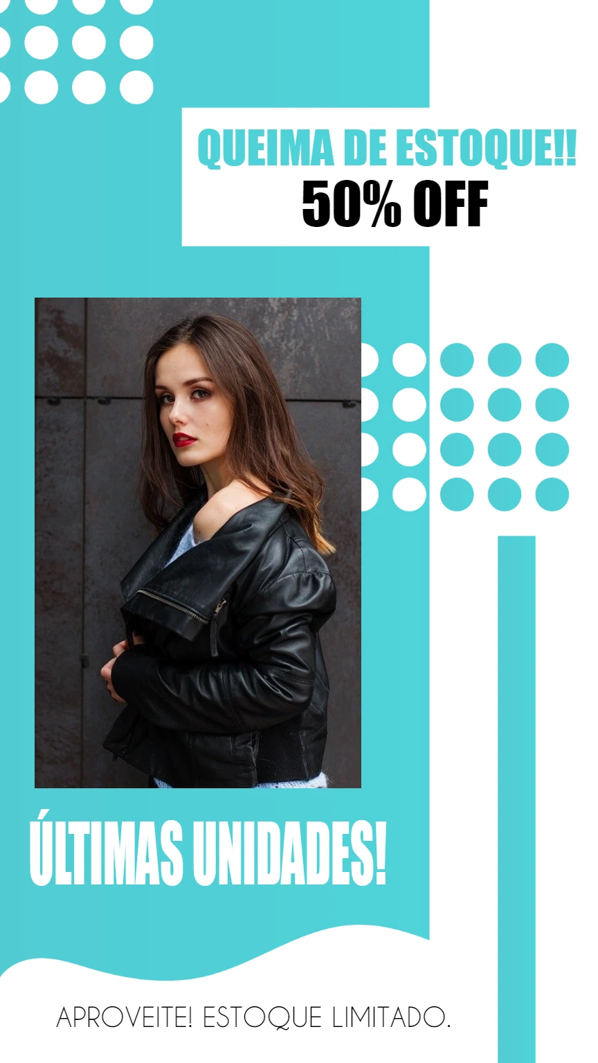 Post Editável de Queima de Estoque para Loja de Roupas