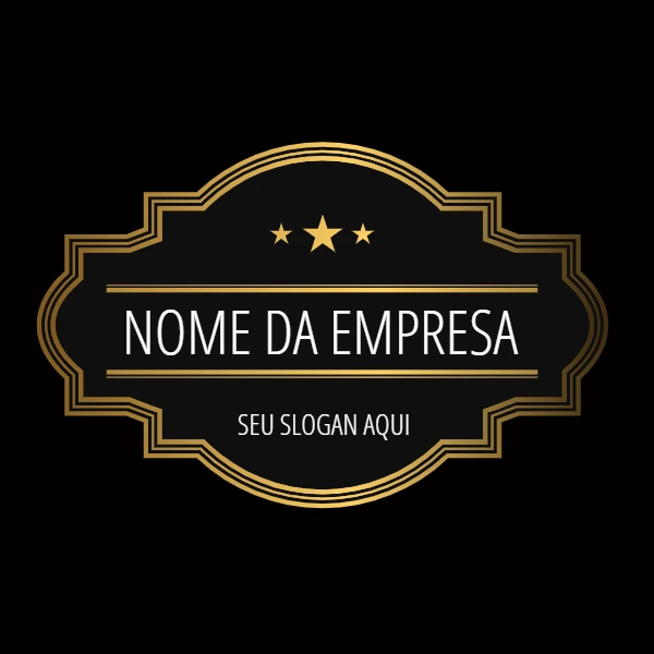 Logotipo Elegante e Profissional Dourado para Editar Online