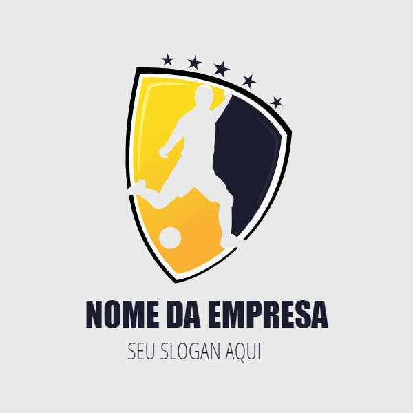 Logo de Esporte Editável com Escudo para Criar Online