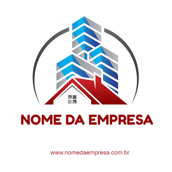 Logo Editável para Imobiliária e Construtora para Editar
