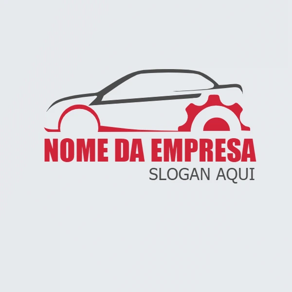 Logo Editável para Oficina Mecânica e Auto Center