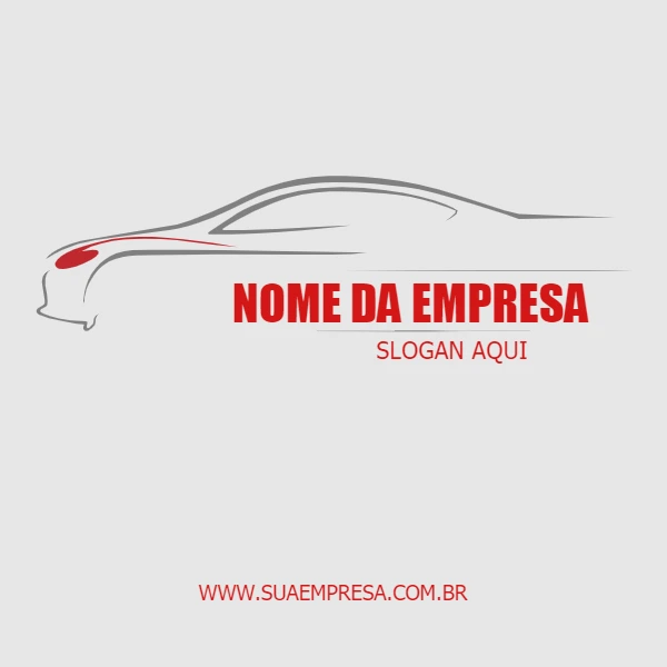 Logo para Mecânica com Carro Moderno para Editar Online