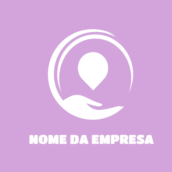 Logotipo Abstrato de Cuidado e Localização para Editar Online