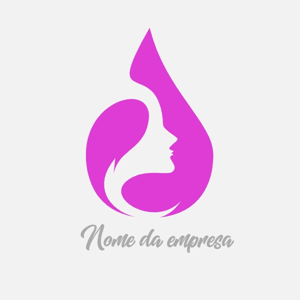 Logo de Beleza com Silhueta Feminina para Editar Online
