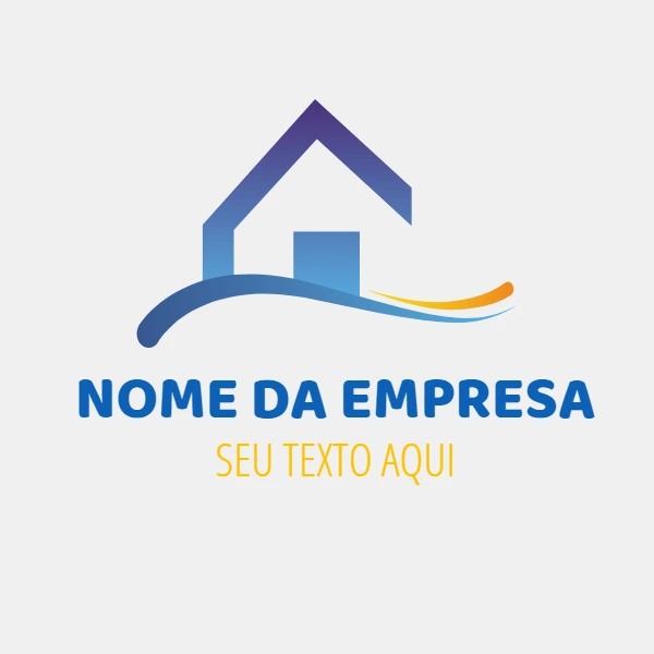 Logo para Imobiliária com Casa Moderna para Editar Online